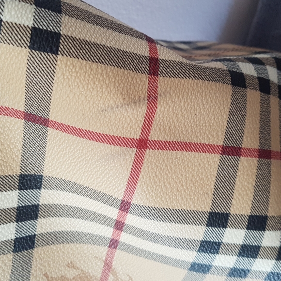 Burberry Beige Haymarket Check Canvas Shopper Large - Picture 11 of 15